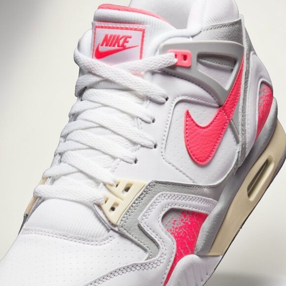 Nike Air Tech Challenge II Agassi Mens Shoes White Racer Pink FZ9033 100 (NEW) main image 5